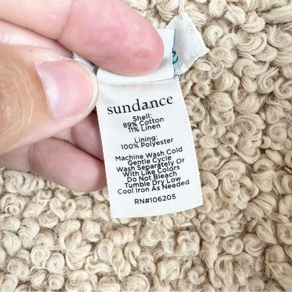 Sundance Augusta Floral Sherpa Reversible Hooded Coat Size SP Warm Cozy Oversize - Picture 10 of 13